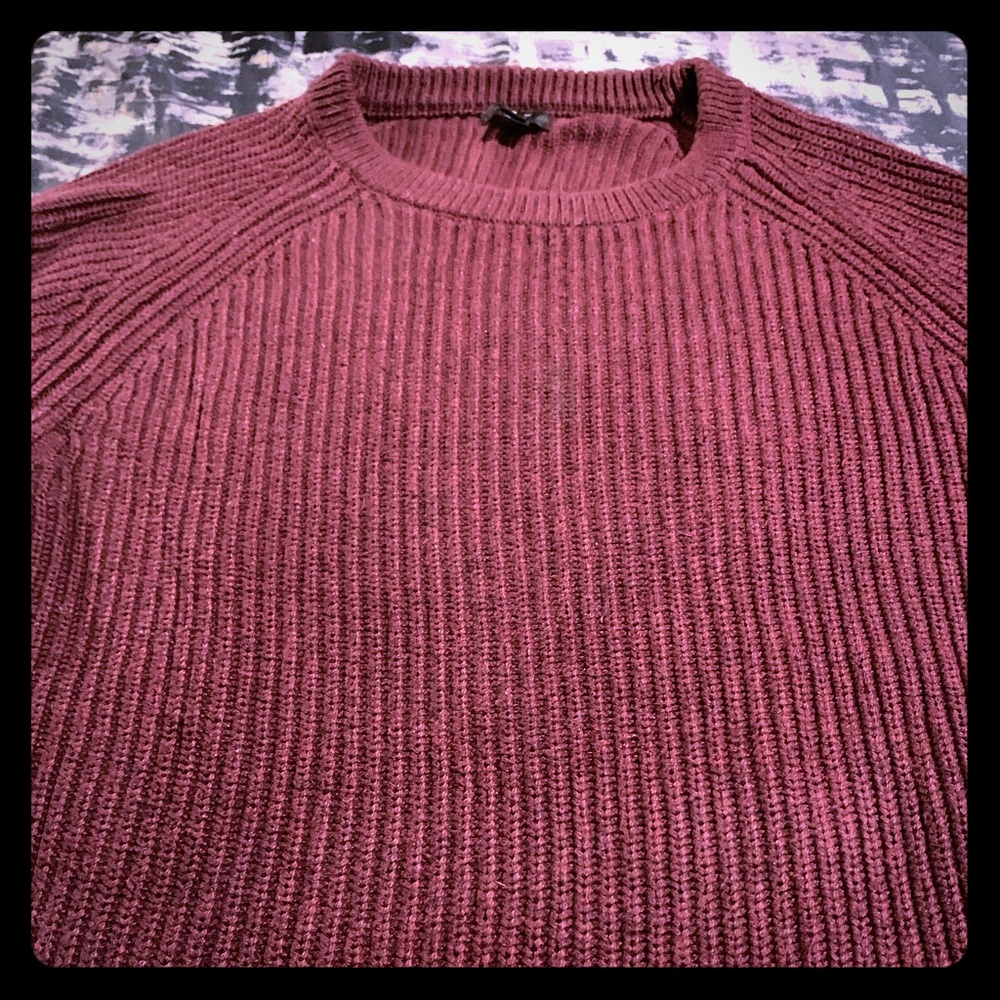 JCREW RED Thermal Sweater sz Small